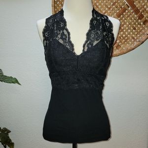Bozzolo medium black halter top